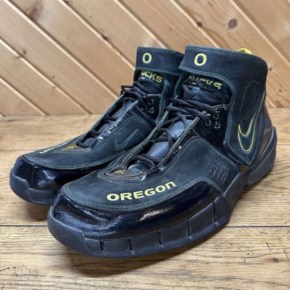 Nike Air Huarache Elite PE Oregon Ducks Away CFM Sample Promo 2006 Size 17 - Picture 6 of 15